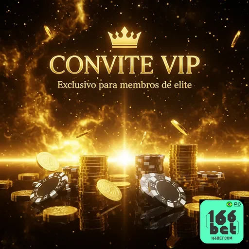 Imagem promocional do 166bet destacando benefícios VIP para jogadores, com o site 166bet ao fundo.